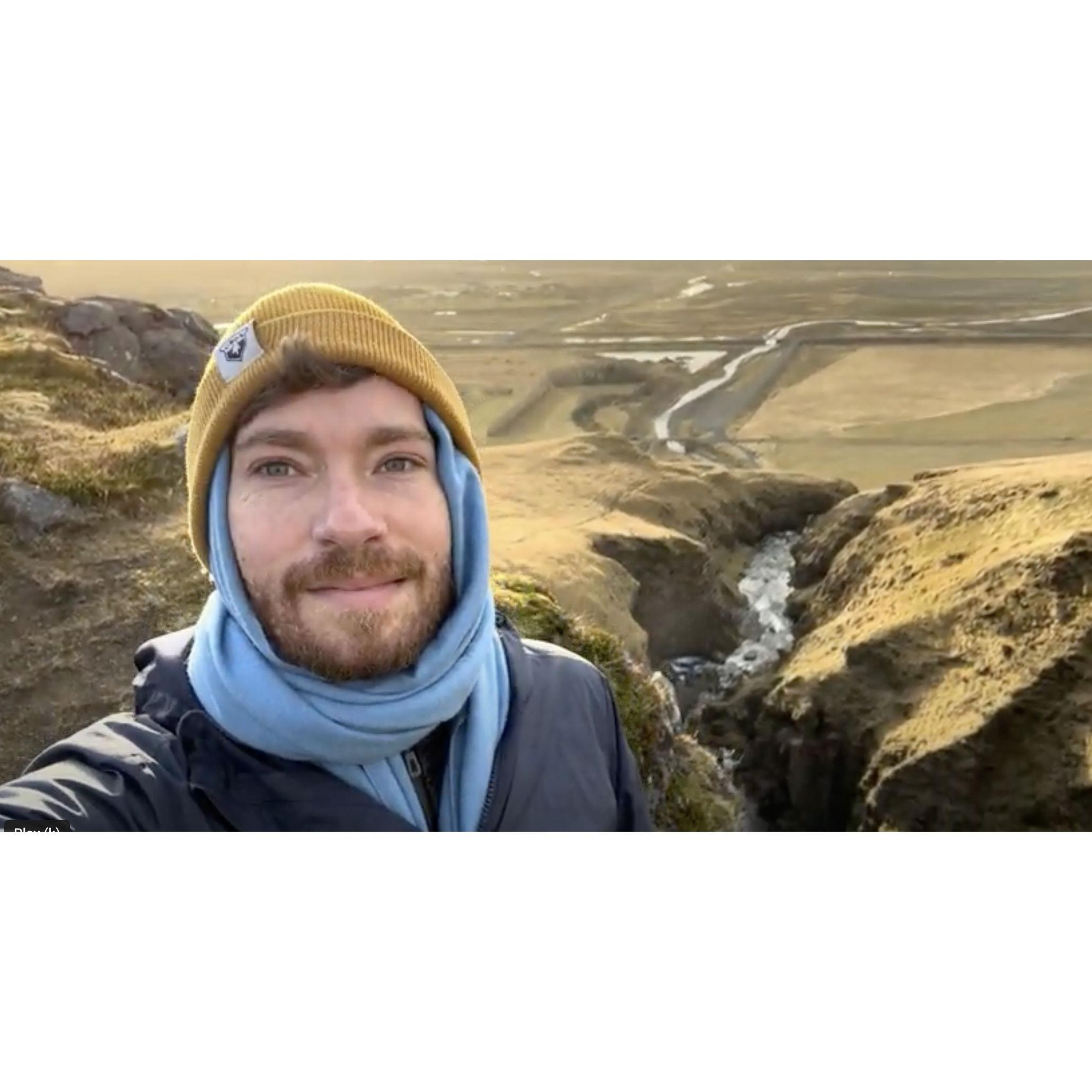 Zach in Iceland
