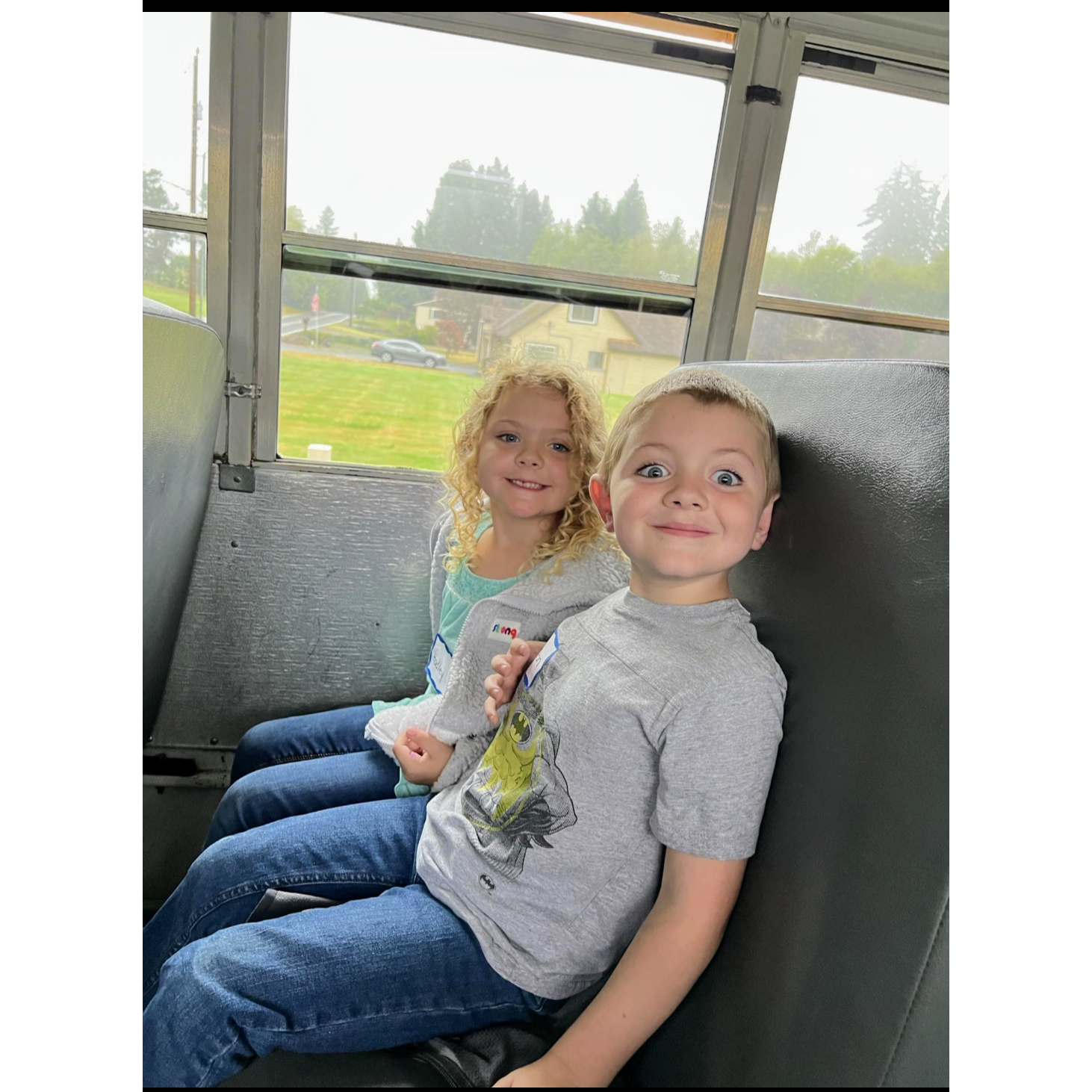 First year in school (2023) and first trip on a school bus