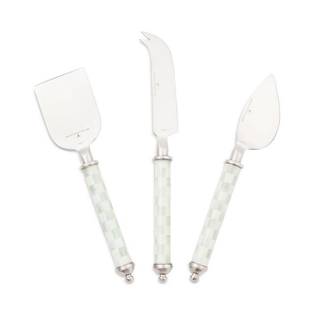 Mackenzie-Childs Sterling Check Supper Club Cheese Knife Set