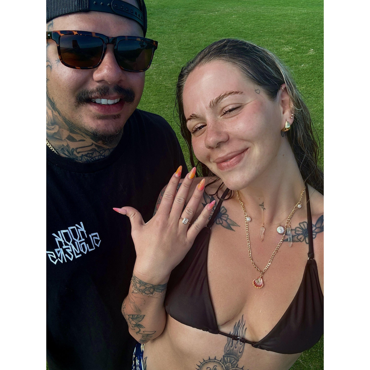 the day after I said yes!