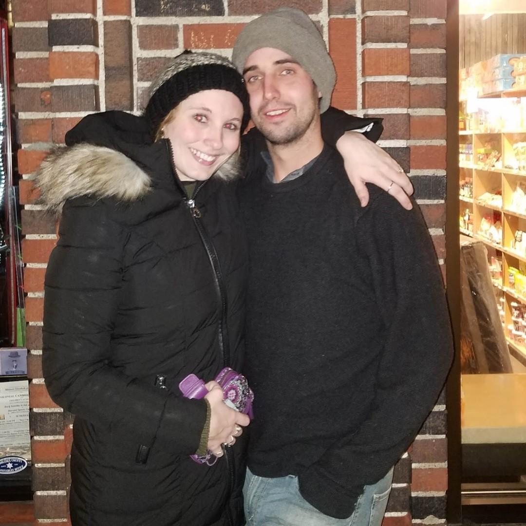 Before a concert in Cambridge, MA