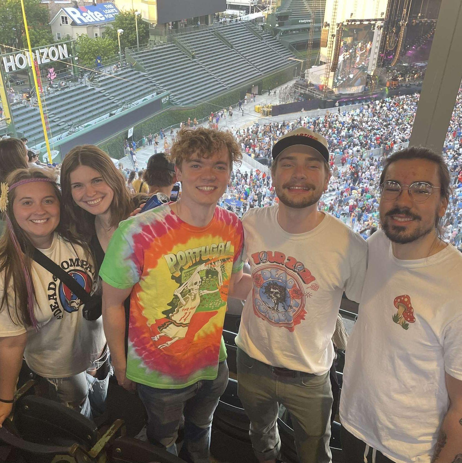 June '23! Riley and Klairice's first concert together! Dead and Co. with Ione, Sam, and Seth!