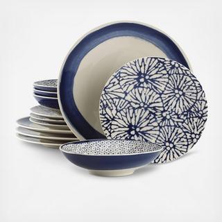 Market Place 12-Piece Dinnerware Set, Service for 4