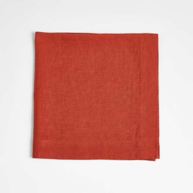 Marin Chili Red EUROPEAN FLAX ™-Certified Linen Napkin