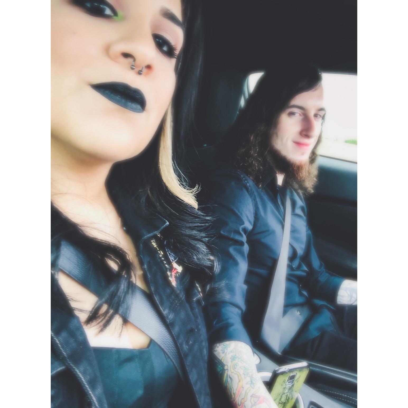 On our way to a wedding