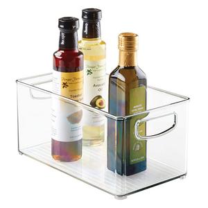 InterDesign Home Kitchen Organizer Bin Pantry, Refrigerator, Freezer & Storage Cabinet, 10" x 5" x 6", Clear