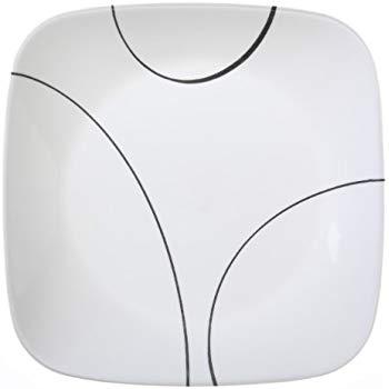 Corelle Square Simple Lines 9-Inch Plate Set (6-Piece)