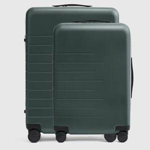 Carry-On & Medium Check-In Suitcase Bundle in Dark Green