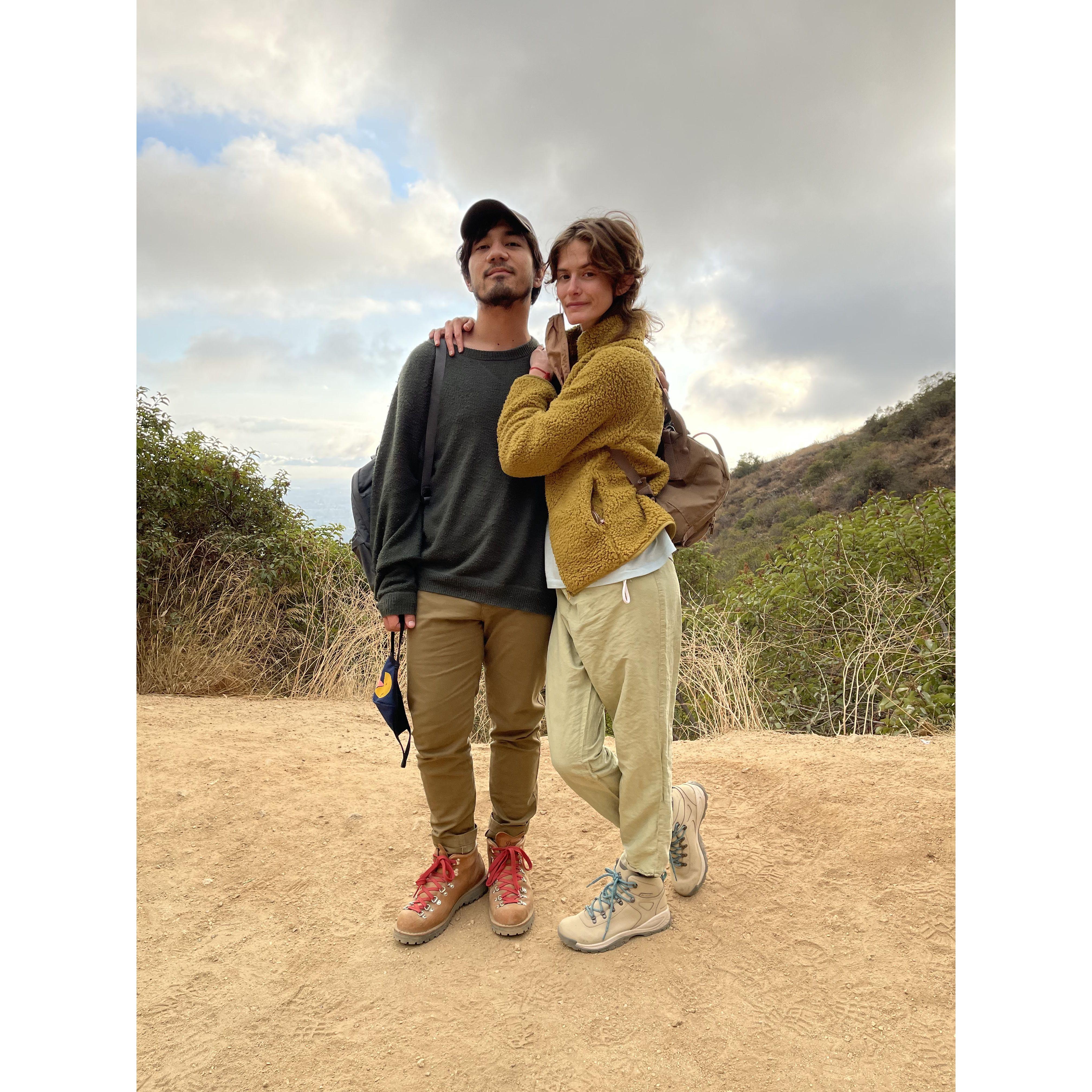 @ echo mountain in Altadena right after we got engaged!