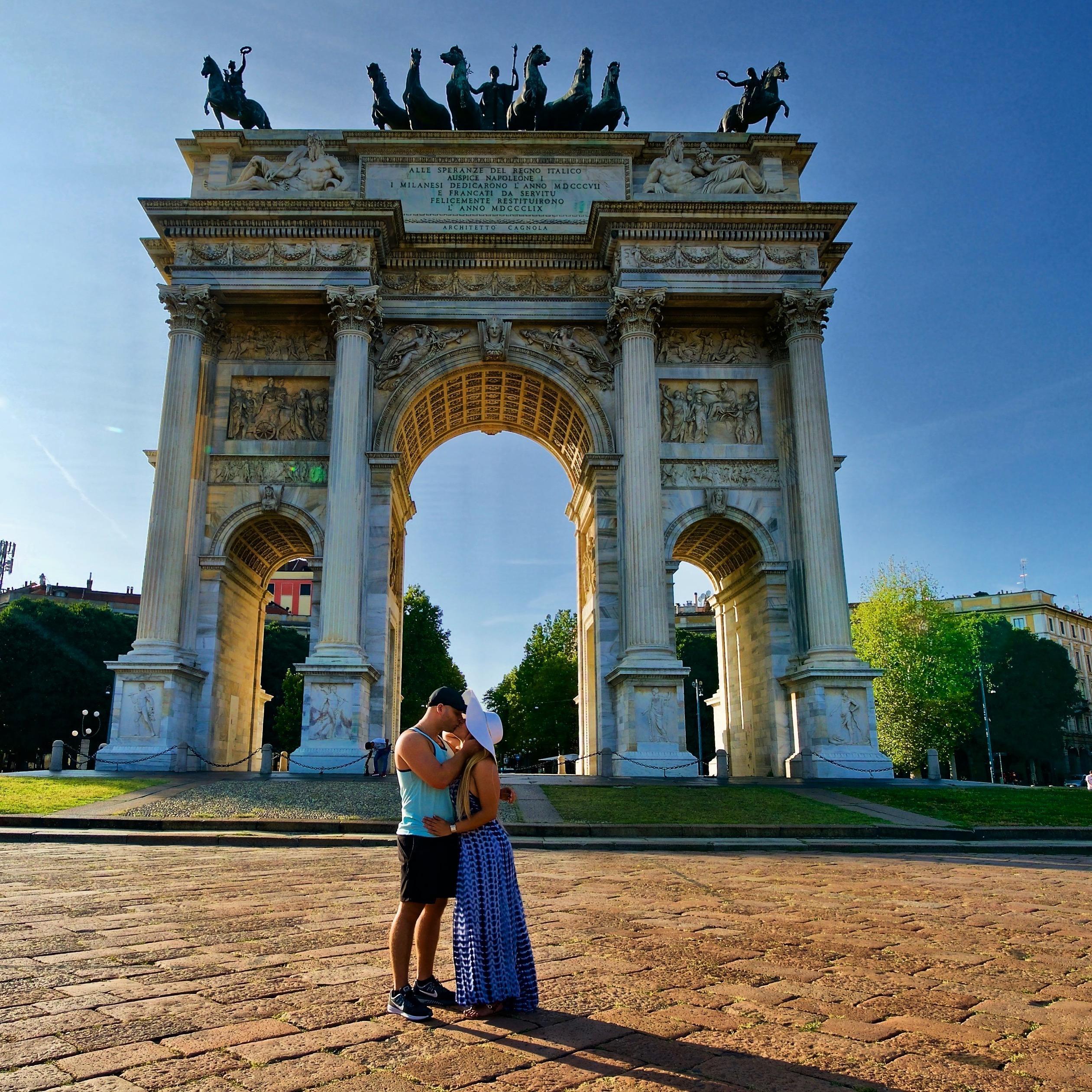 Our first time in Milan, Italy together.