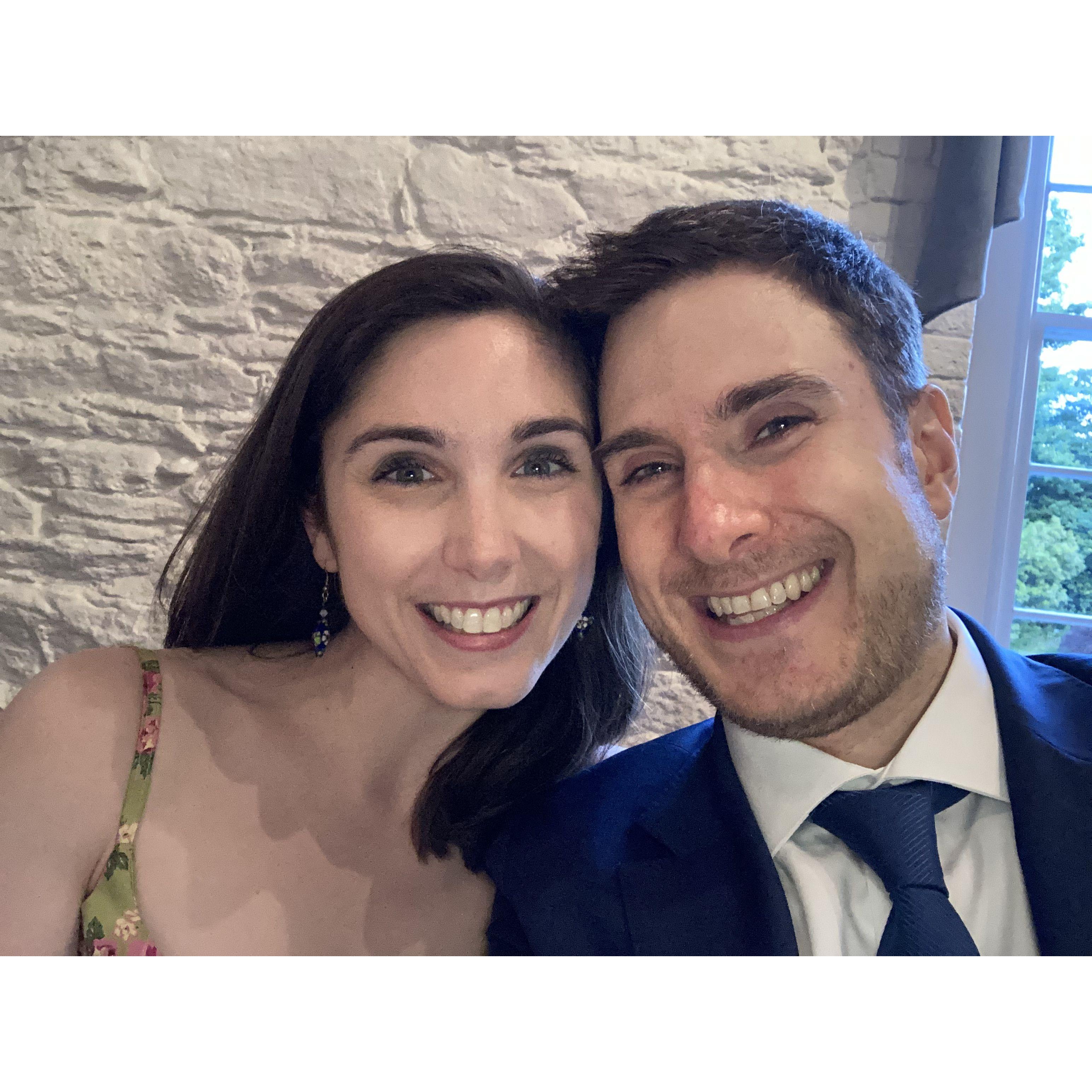 At a beautiful wedding that Matt officiated