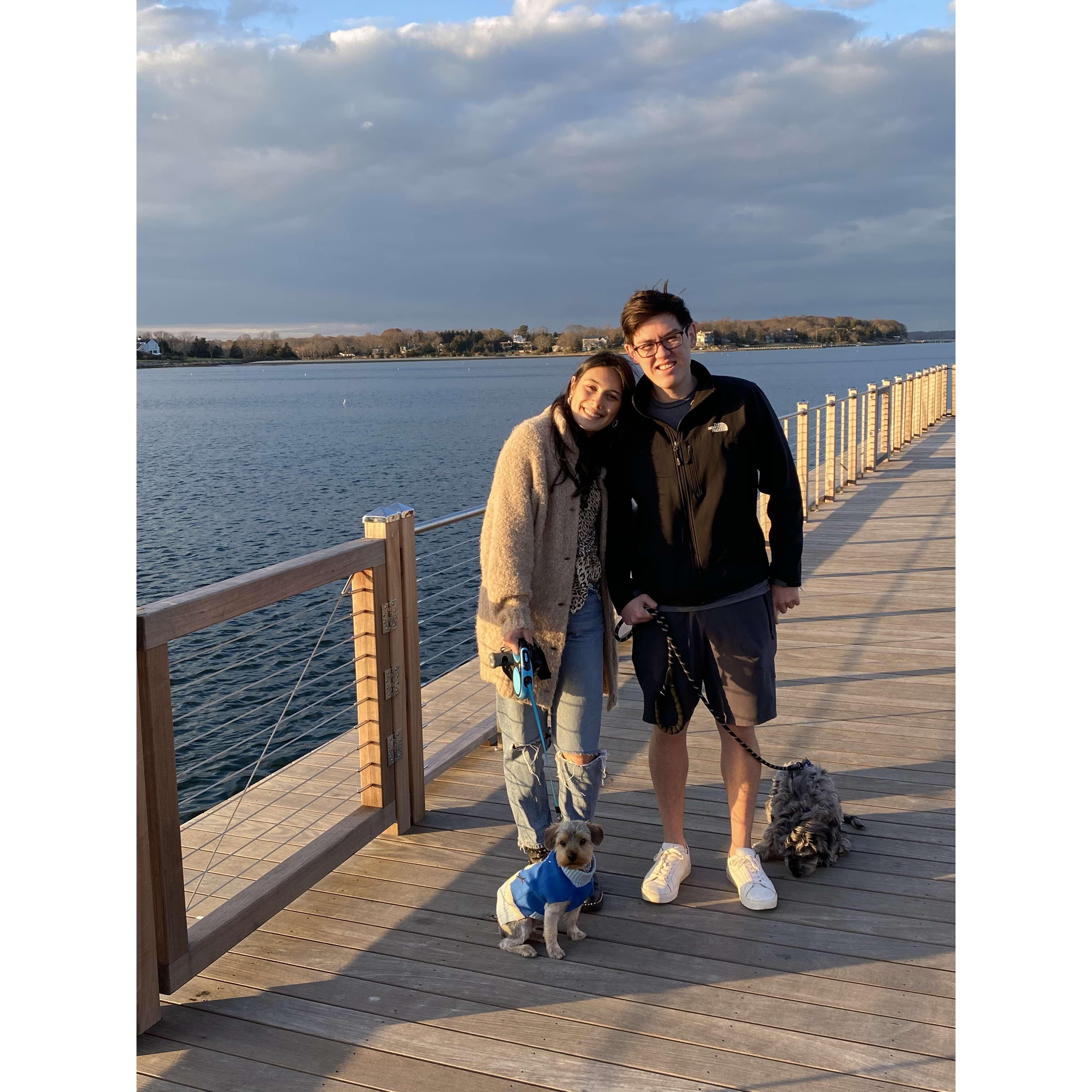 Thanksgiving in the Hamptons with the pups