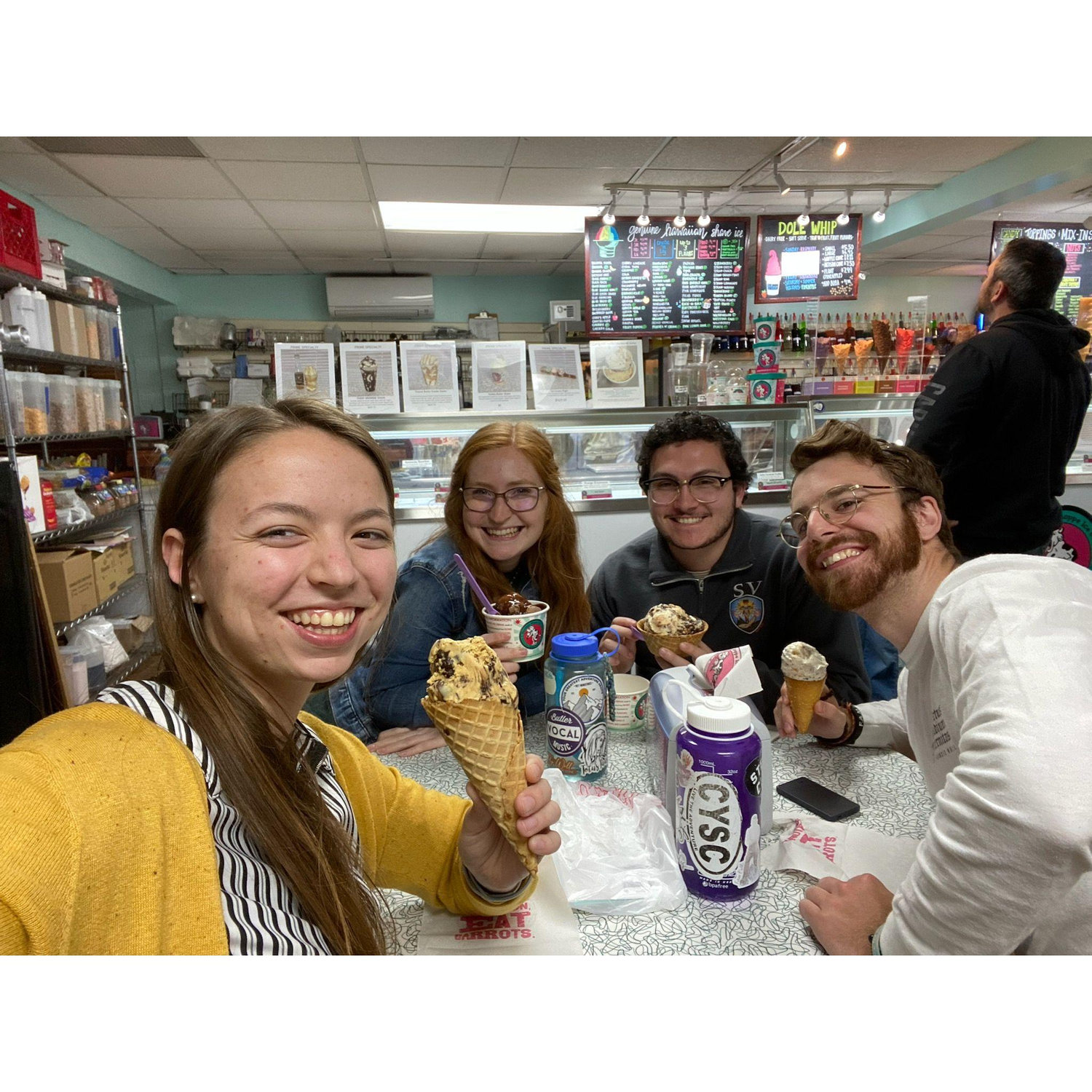(2024) Mac, Abby, Joey, and Jacob at Weirton Book Company