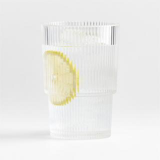 Atwell Acrylic Ribbed Highball Glass