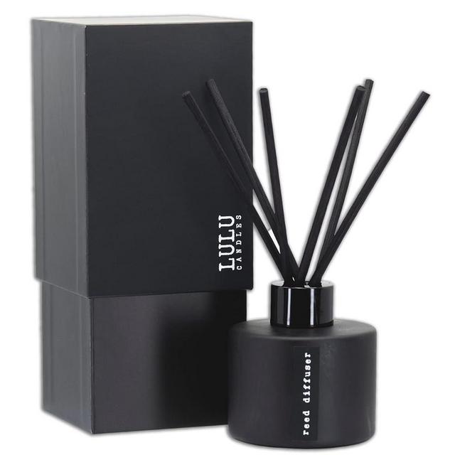 Reed Diffuser Set | After Dark - Mahogany Teak | 6 Reed Sticks | Home Fragrance Diffuser for Bedroom Bathroom Living Room & Office (4.2 FL Oz.)