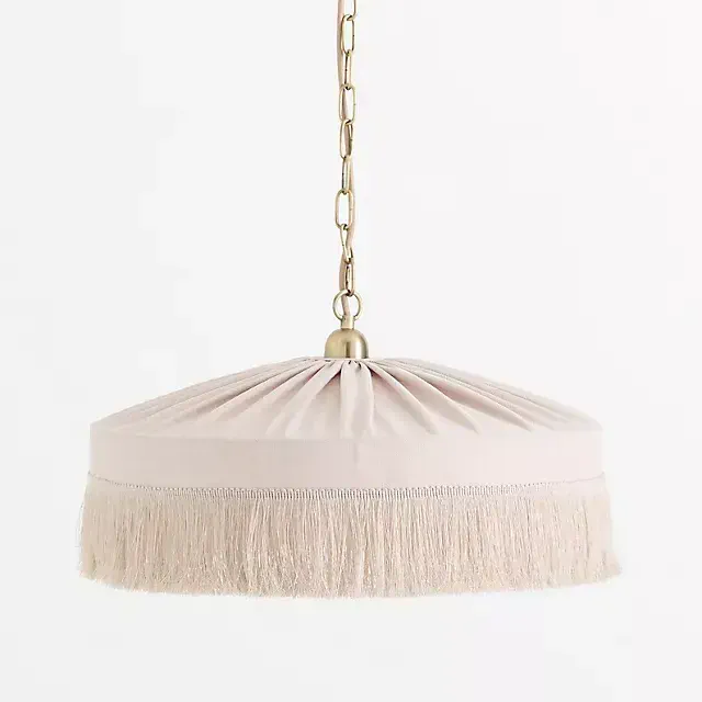 Sinclair Fringe Velvet Pendant