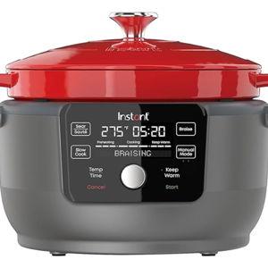 6-Quart Electric Dutch Oven, Red