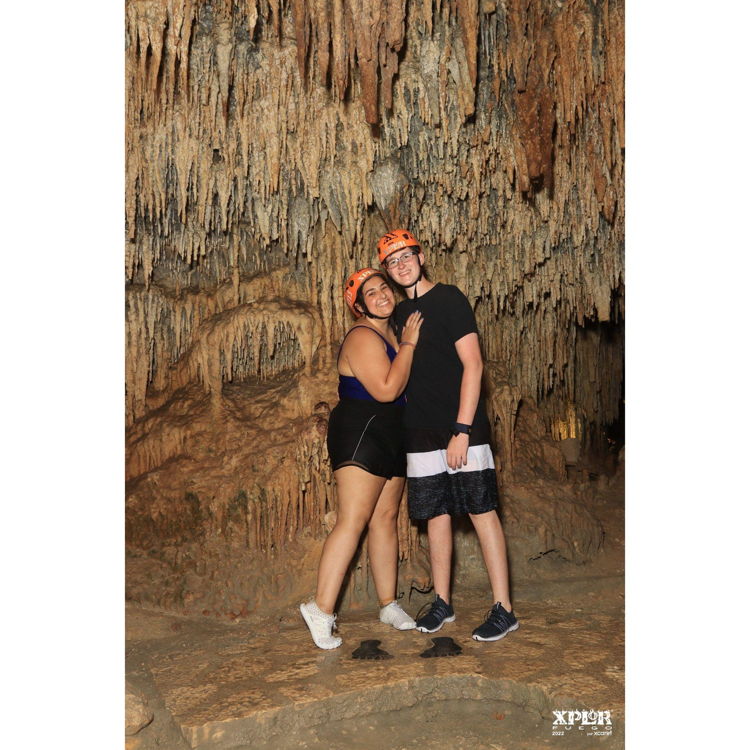 Exploring the caves in Mexico