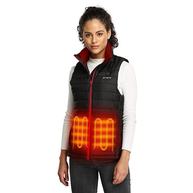 ORORO Women's Lightweight Heated Vest with Battery Pack