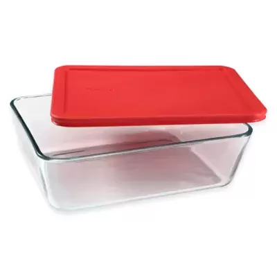 Pyrex® Storage Plus 11-Cup Rectangular Glass Bowl with Cover