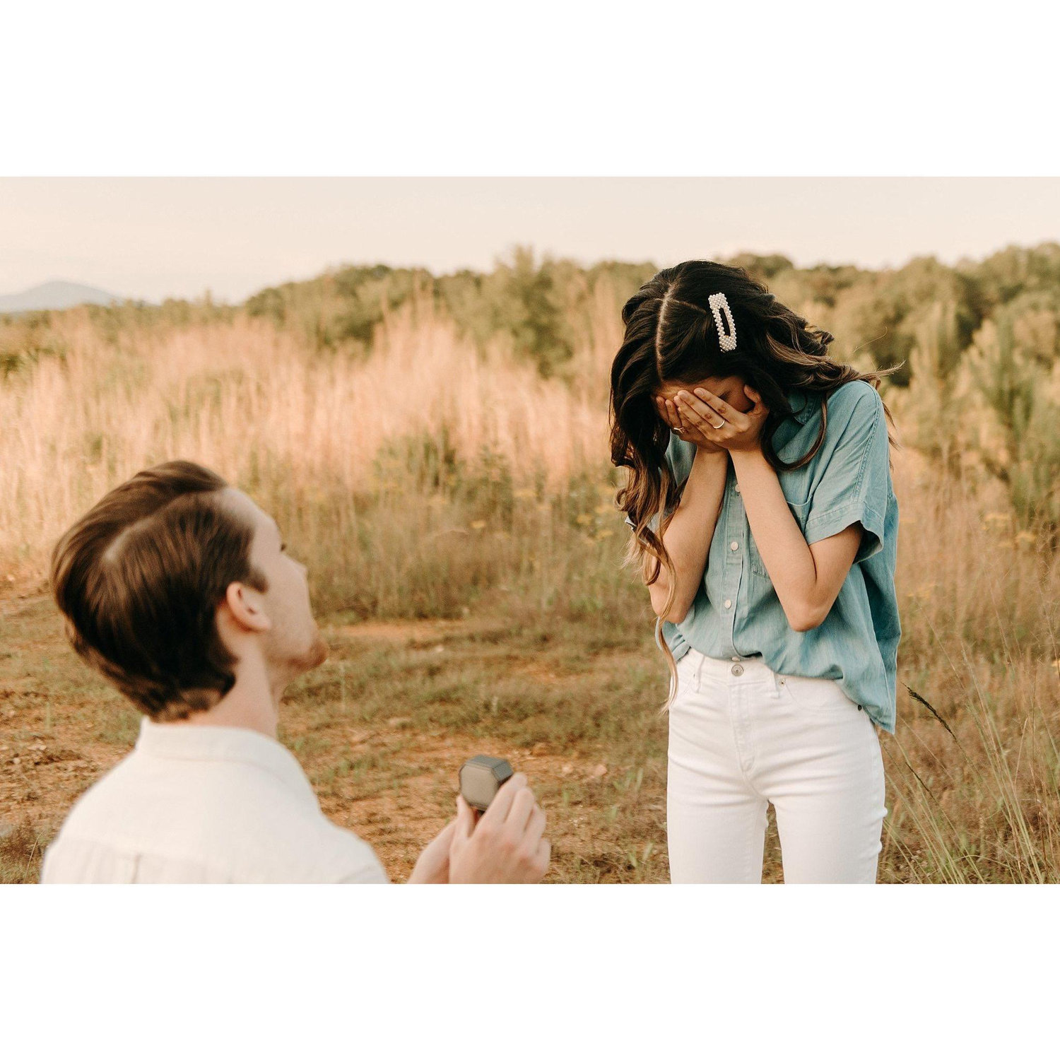 The moment the tears started coming. I was totally surprised!