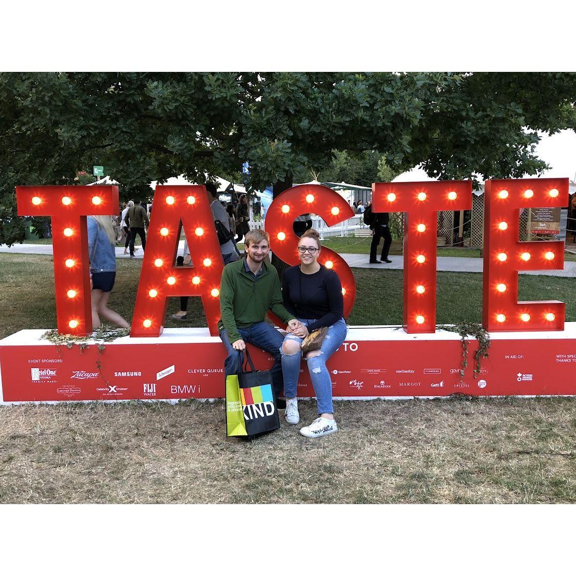 Inhaling everything in sight, Taste of London - June 2018