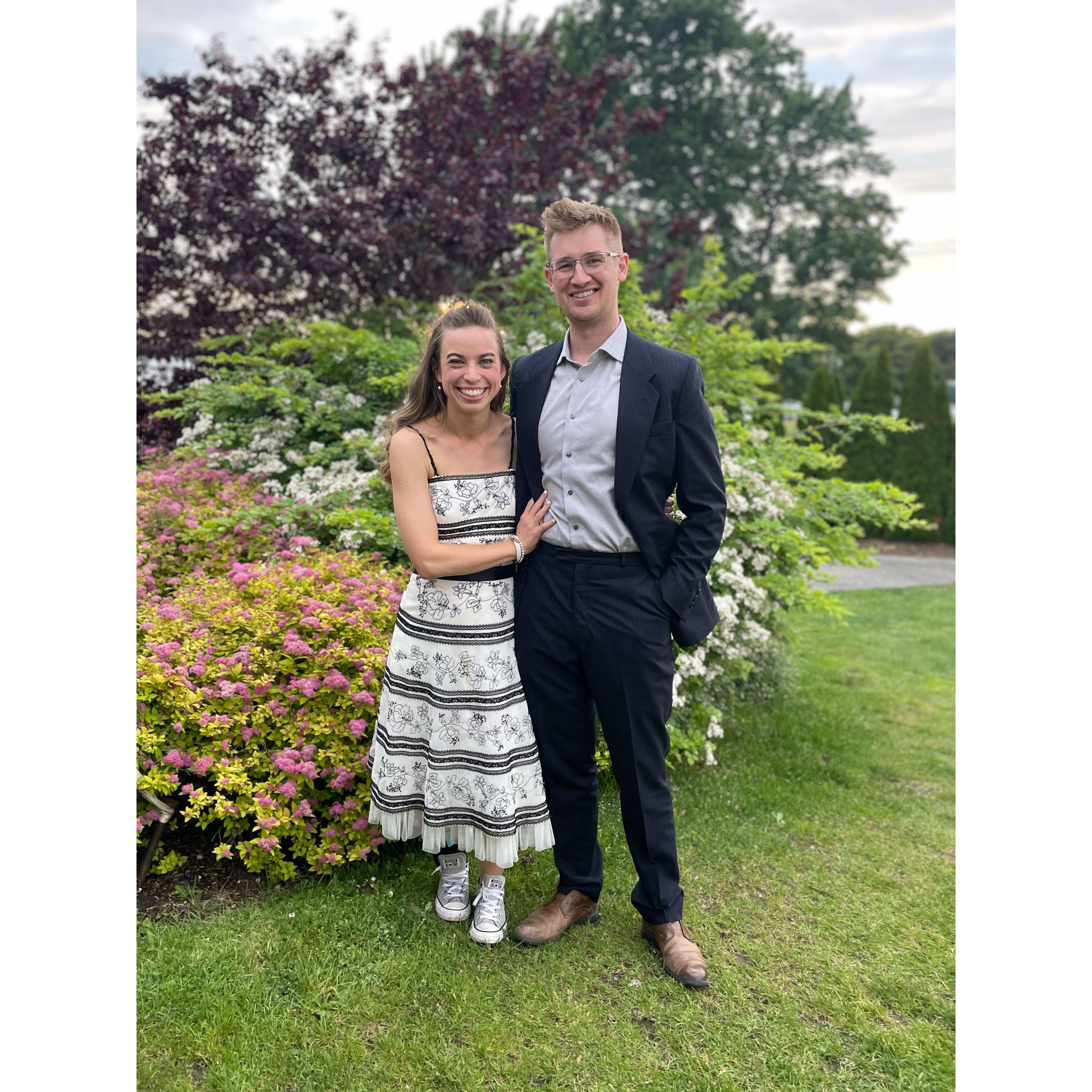 Cumberland, RI at my college friend's wedding, June 2022