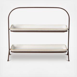 Sardegna 2 Tier Stand with Trays