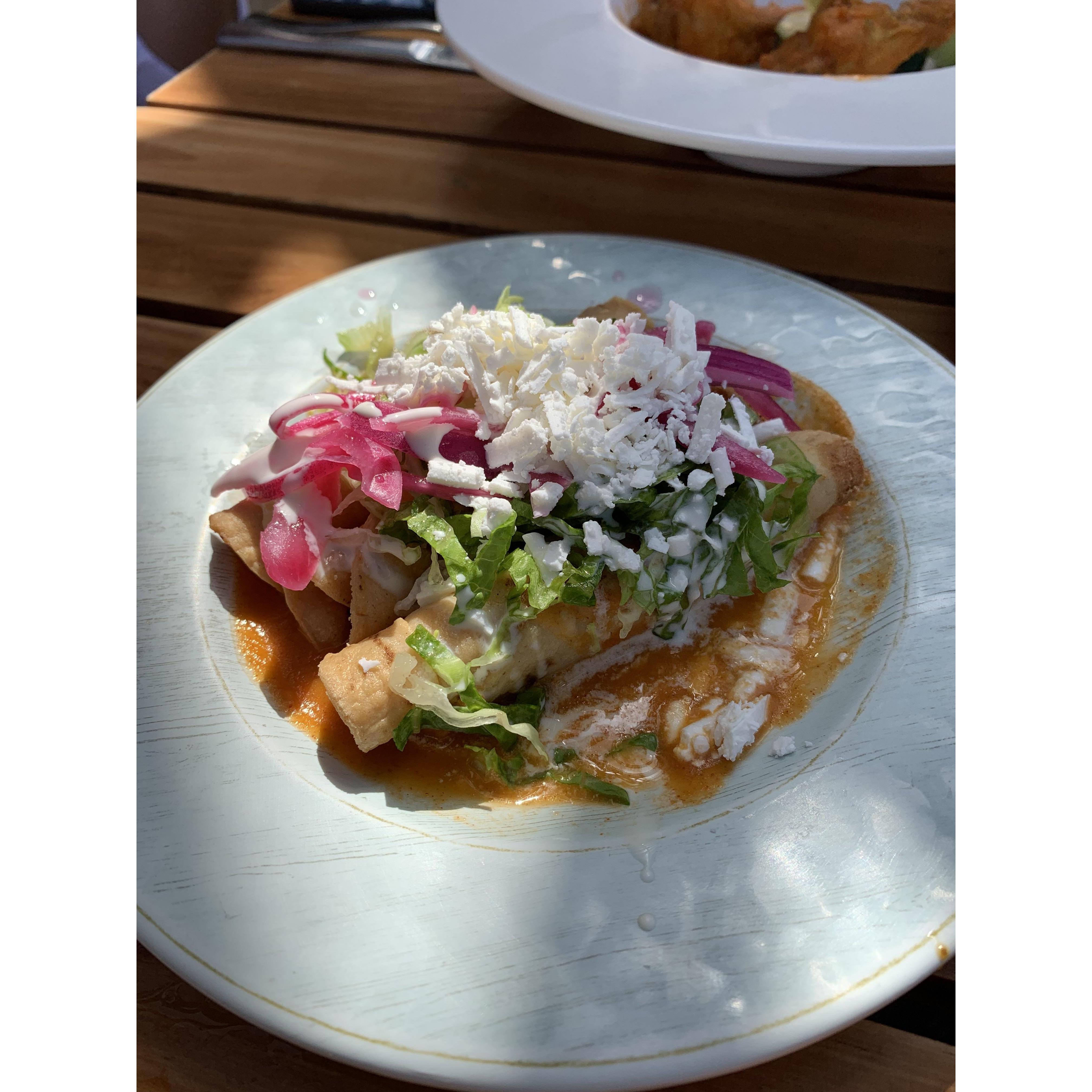 Taquitos by the pool!