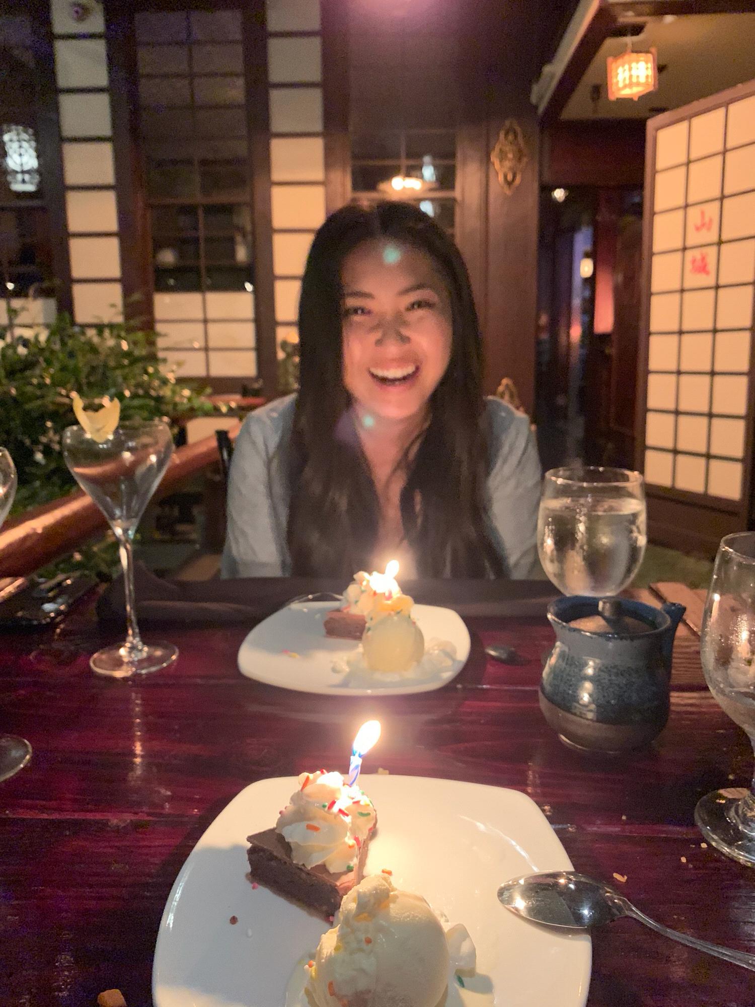 Dinner after we got engaged! 
Hollywood, California