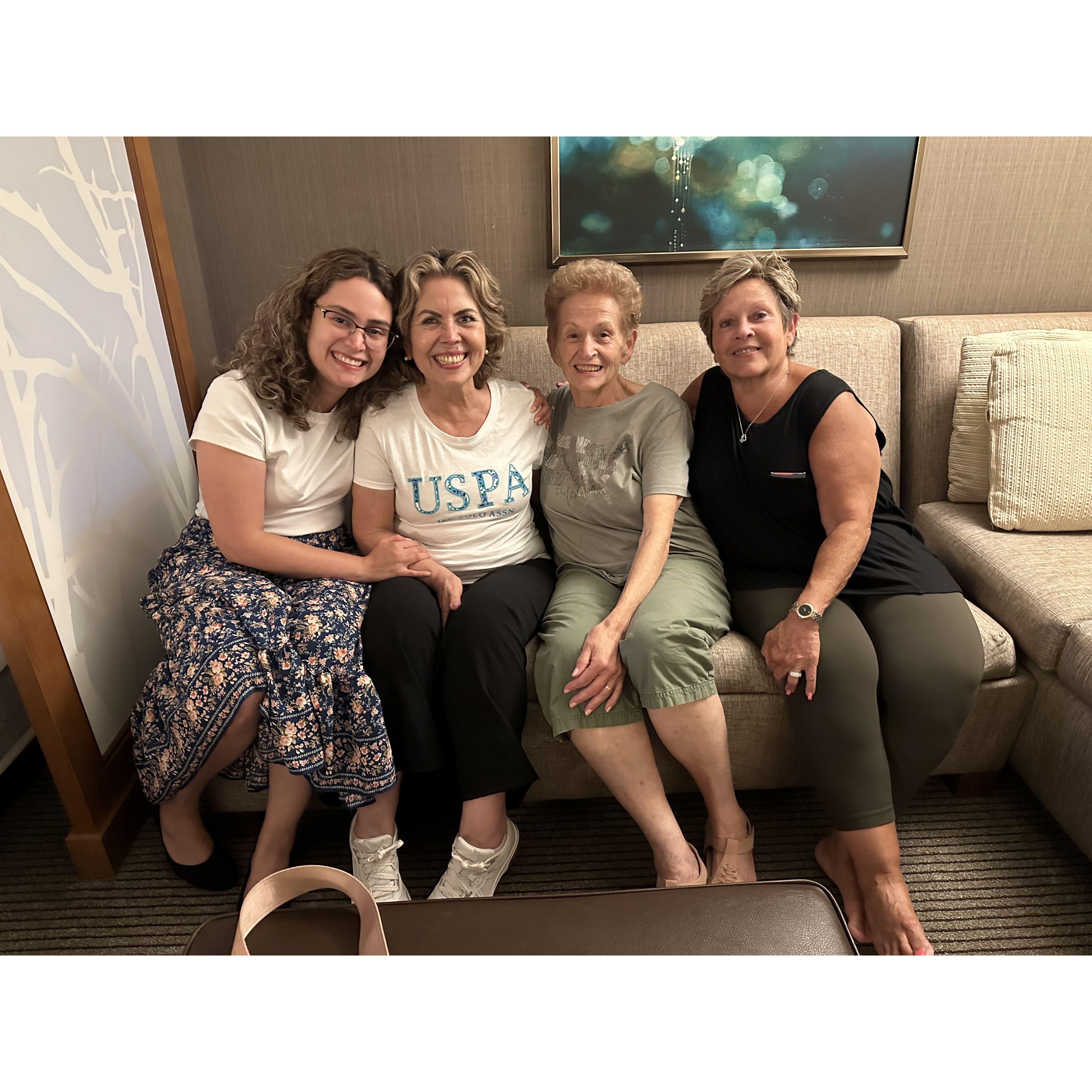 Andrade Rodriguez ladies on the day before our court wedding!