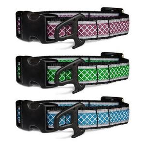 Reflective Wander Dog Collar in Reflective Raspberry