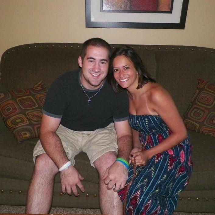 Before our first "official" date (dinner at the Triangle - RIP)