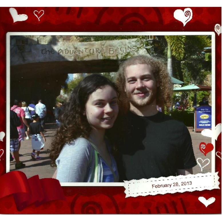 Our first official couple photo, courtesy of Auntie Tammy & Uncle George