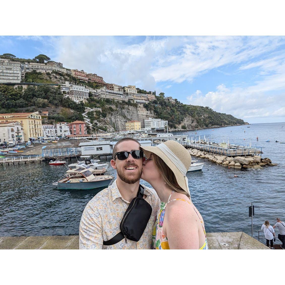 Brandon proposed later this same day in Sorrento