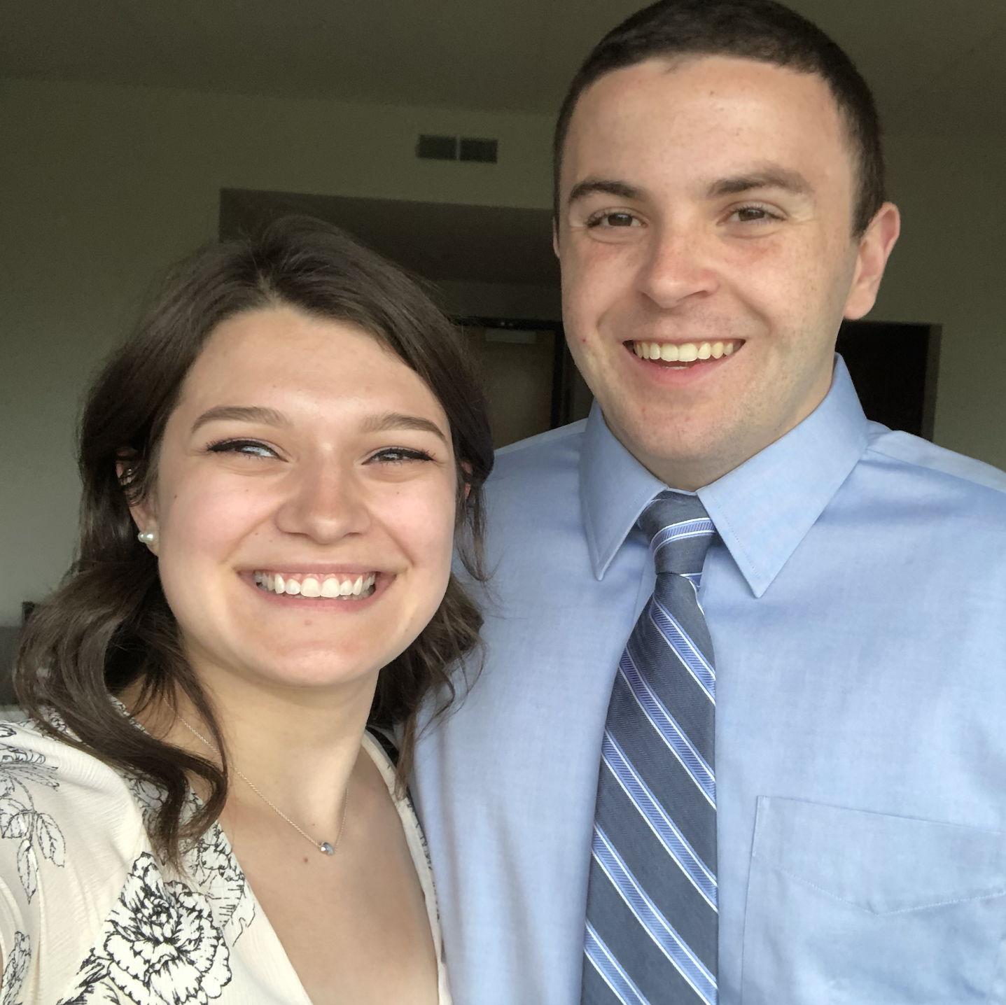 Taken before Mike's white coat ceremony at Rosalin Franklin School of Medicine in 2018