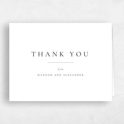 White Wedding Thank You - Sloan Landscape