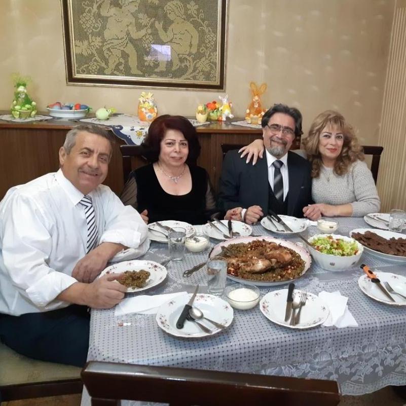 Uncle Abed, aunt Nadia, aunt Norma & her Husband (Bassam's family in Syria)