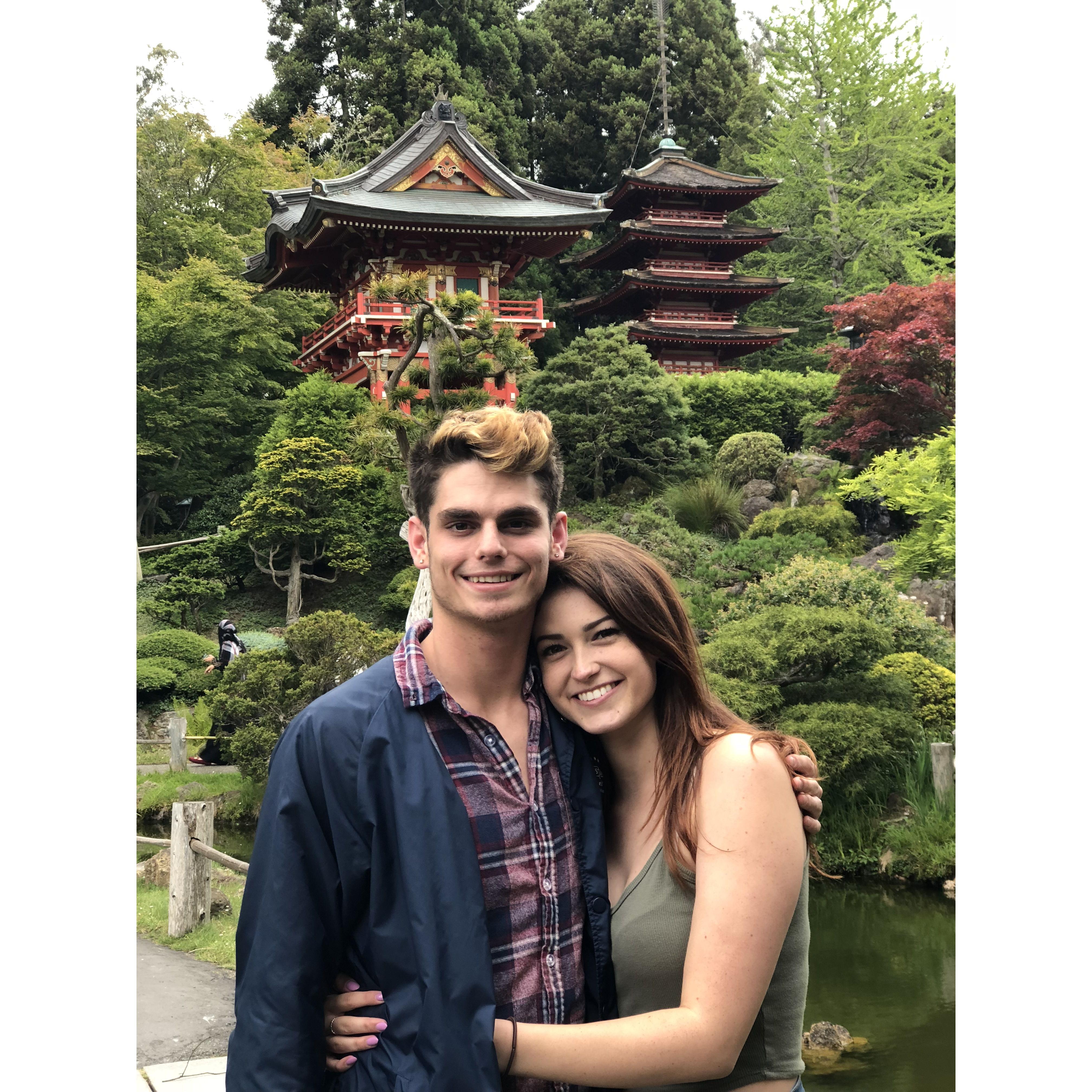 The Japanese Tea Garden in Golden Gate Park. A few hours later Jason will ask Shannon to be his girlfriend.