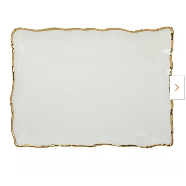 Gold Rectangular Platter