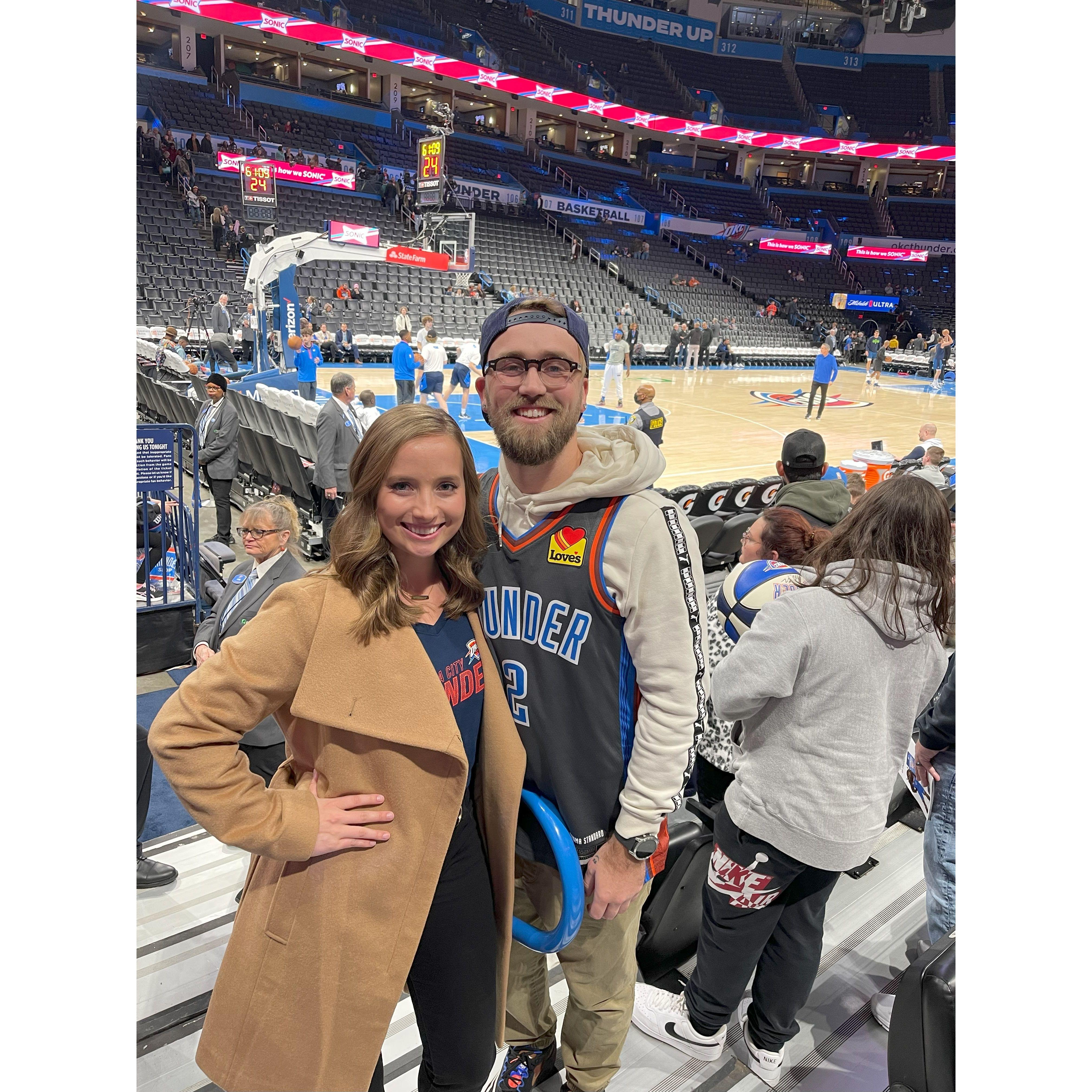 December 16, 2022 - OKC Thunder vs Timberwolves at Paycom Arena