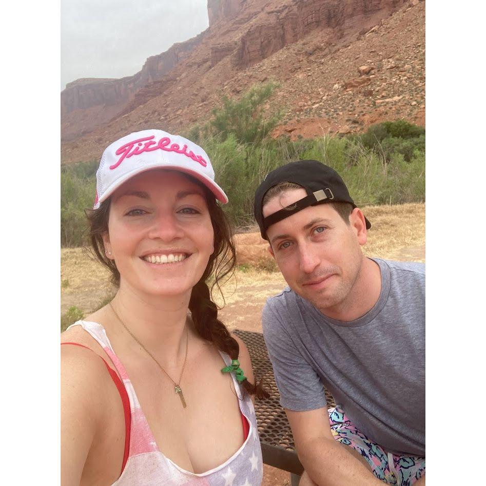 Colleen "miraculously" got MDW off in the Burn Unit and we took a trip to Moab to go rafting!