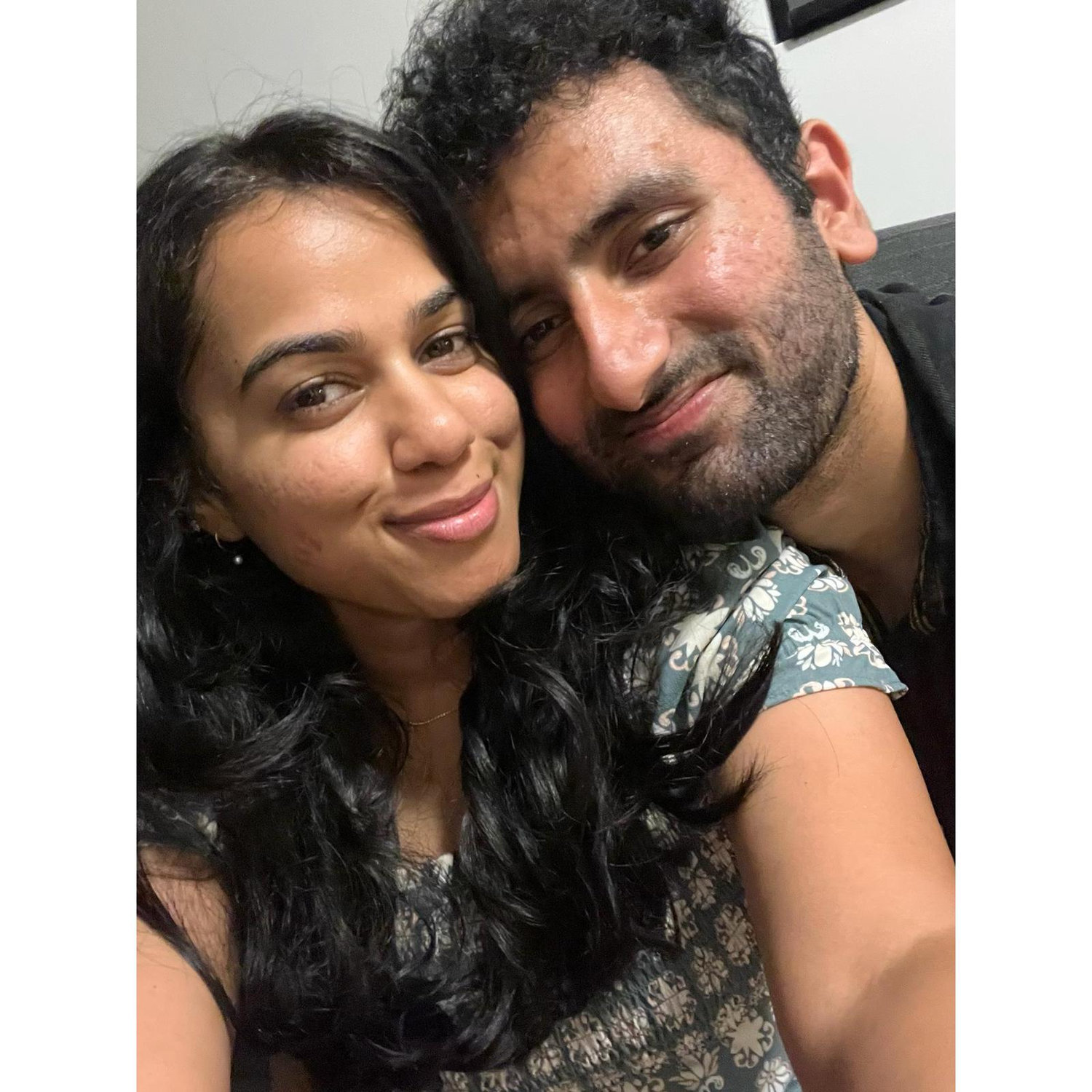 The first picture we clicked together ! 
PS - notice the nervousness in Vishnu's eyes haha!