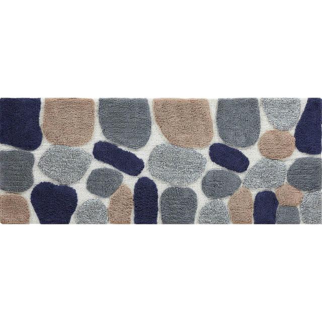 24"X60" Pebbles Bath Runner Gray/Blue - Chesapeake