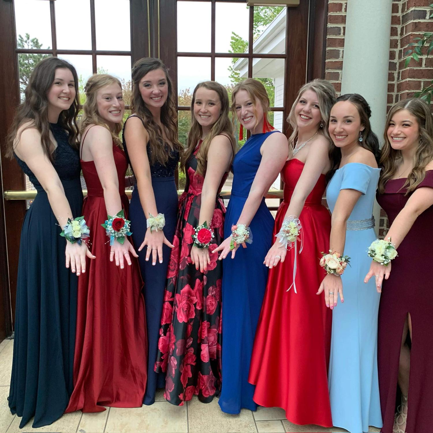 MY BRIDESMAIDS AT HIGH SCHOOL PROM!
