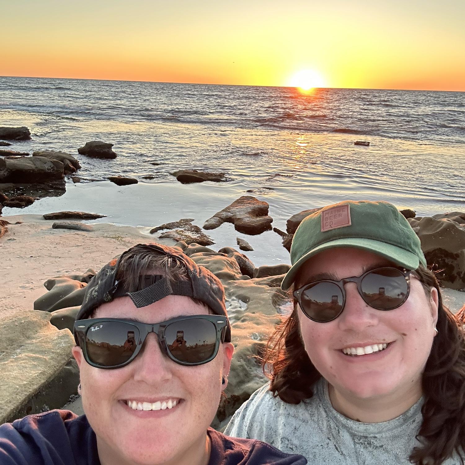 La Jolla at sunset.