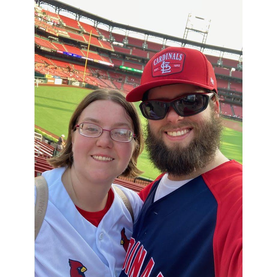 1st Cardinals Game on Miranda's Birthday!