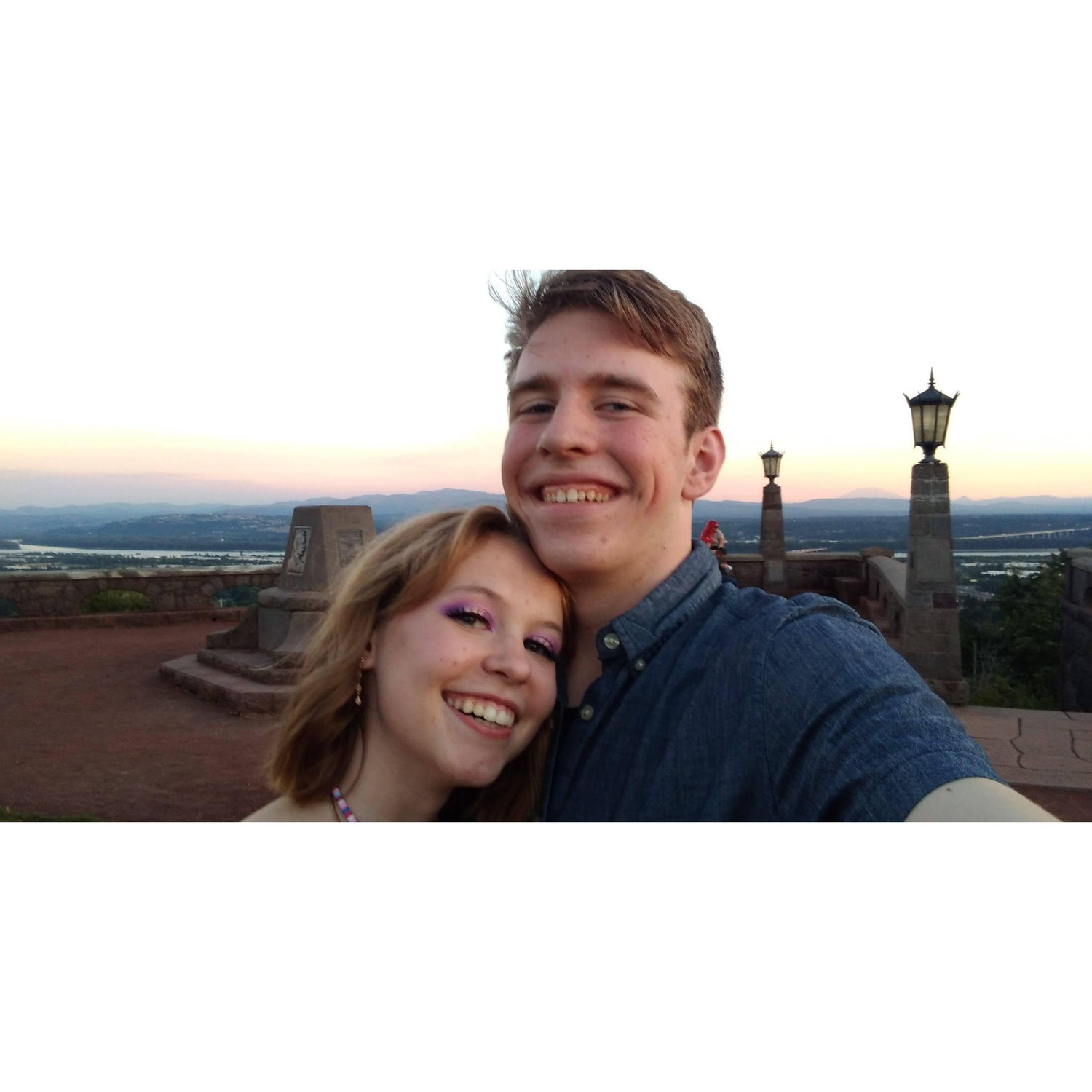 Our last date before long distance at Rocky Butte, Portland OR