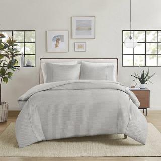 Apollo 3-Piece Seersucker Oversized Duvet Cover Set