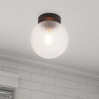 Prismatic 1-Light Flush Mount